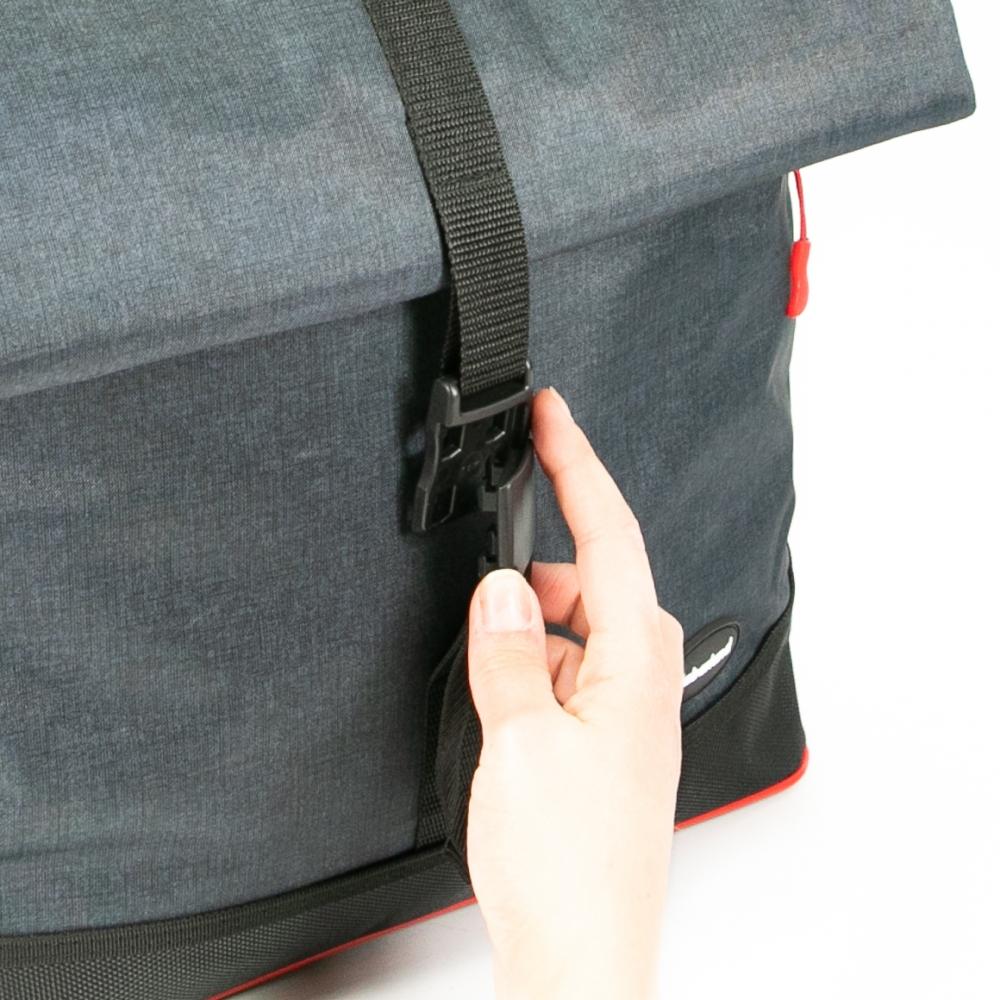 Haberland Shoppertasche eMotion anthrazit 38x40x13cm - vielseitige Fahrrad-Shopper Tasche
