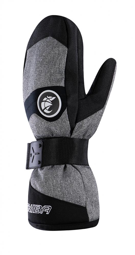 CHIBA Board Mitten - wasserdichte Primaloft Winter-Handschuhe, Größe 7, Hlgrau/weiß