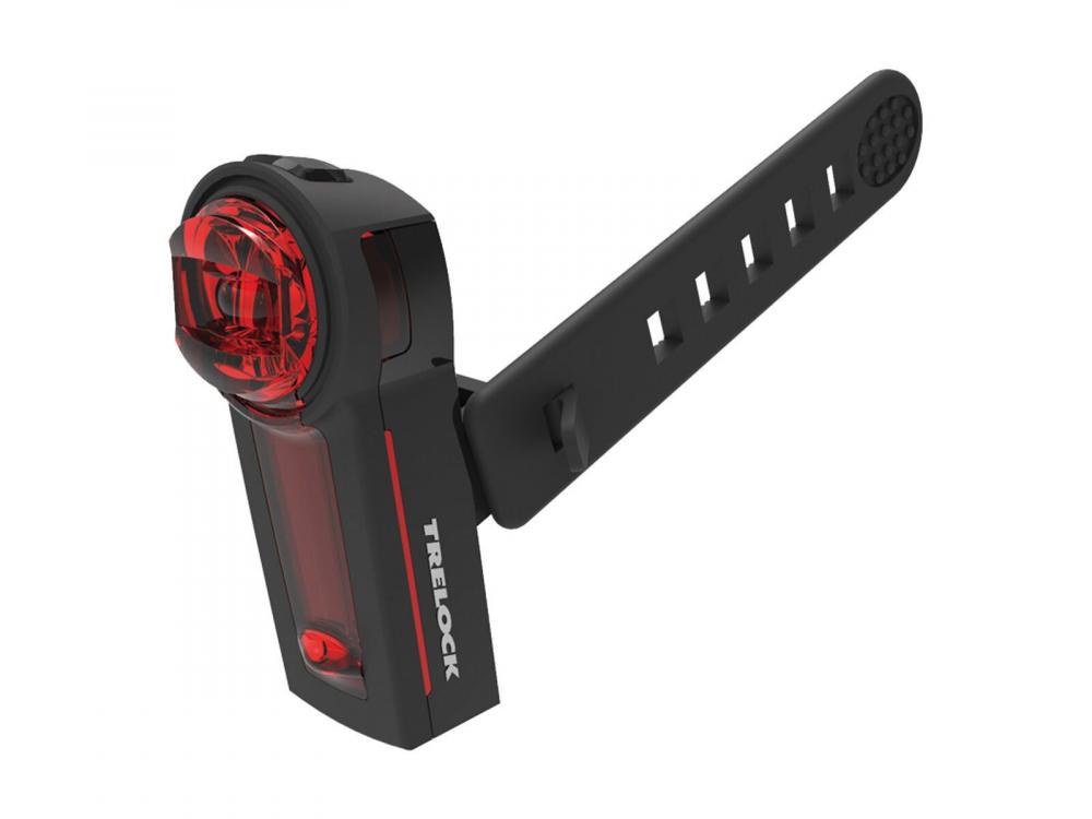 Trelock LS 740 Vector Signal StVZO USB Fahrrad-Rücklicht mit Bremslicht, schwarz.