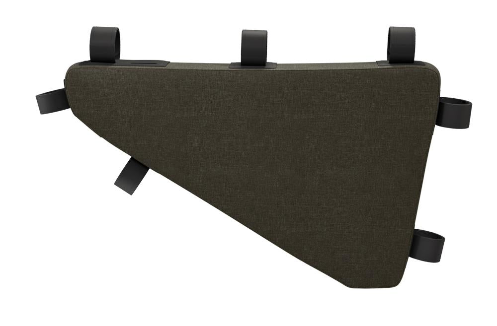 BROOKS Scape Full Frame Bag Mud Green - wasserdichte Rahmentasche 5,5 Liter aus 600D Polyester mit Hypalon-Details - 390 g leicht, 480x60x290 mm