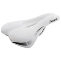 Velo Wide:Channel Damensattel weiß, 250x168 mm, O-Zone Full Cut, D2-Konstruktion, Arc-Tech-Federung.