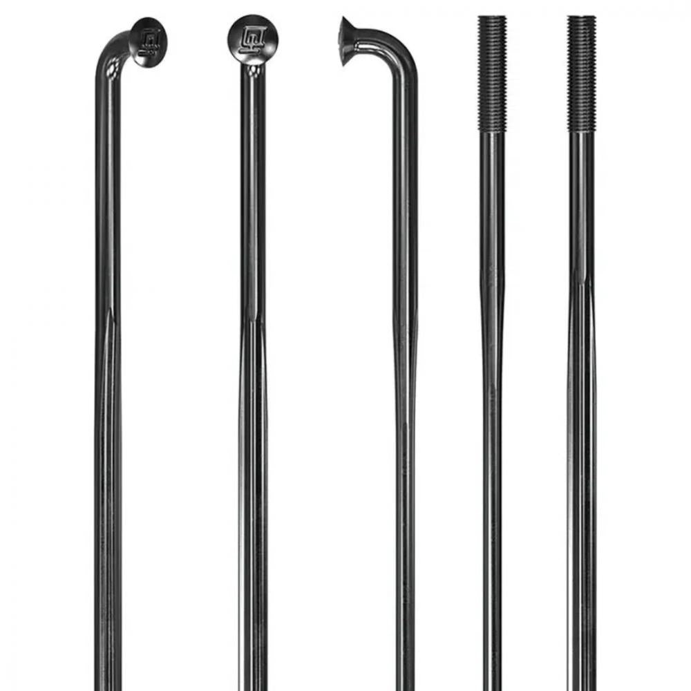 DT Swiss Speichen Complite 296mm J-Bend 100 Stück schwarz 2.0/1.75/2.0/1.5/2.3 ohne Nippel