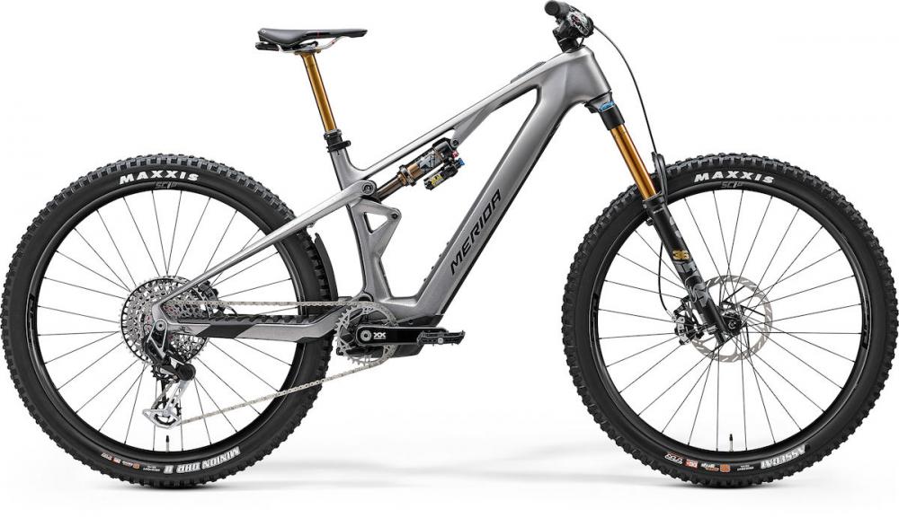 Merida eONE-SIXTY SL 10K I1 glossy XS Grau - leistungsstarkes E-Enduro Fully