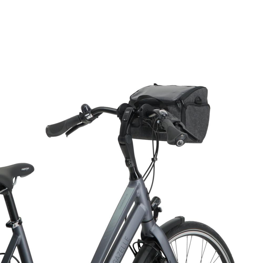 BBB Cycling Lenkertasche FrontPack 26x16x18cm 5,5L grau - praktische Fahrrad-Lenkerbox
