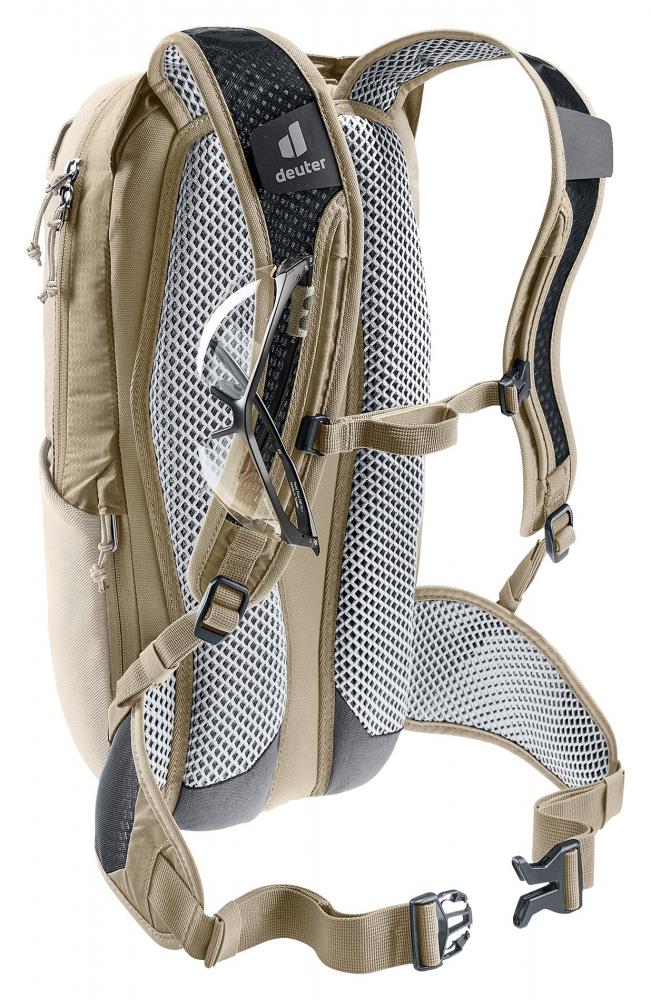 Deuter Race 8 Fahrradrucksack Alu-Greystone - Leichter & stabiler Rucksack mit Airstripes