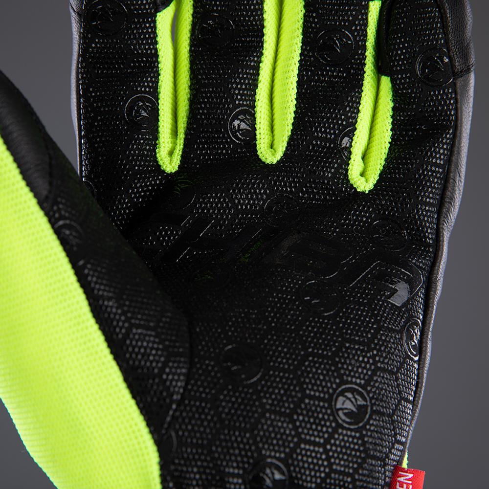 CHIBA Sport Pro - wasserdichte Radhandschuhe sz/neongel, Größe 7,5
