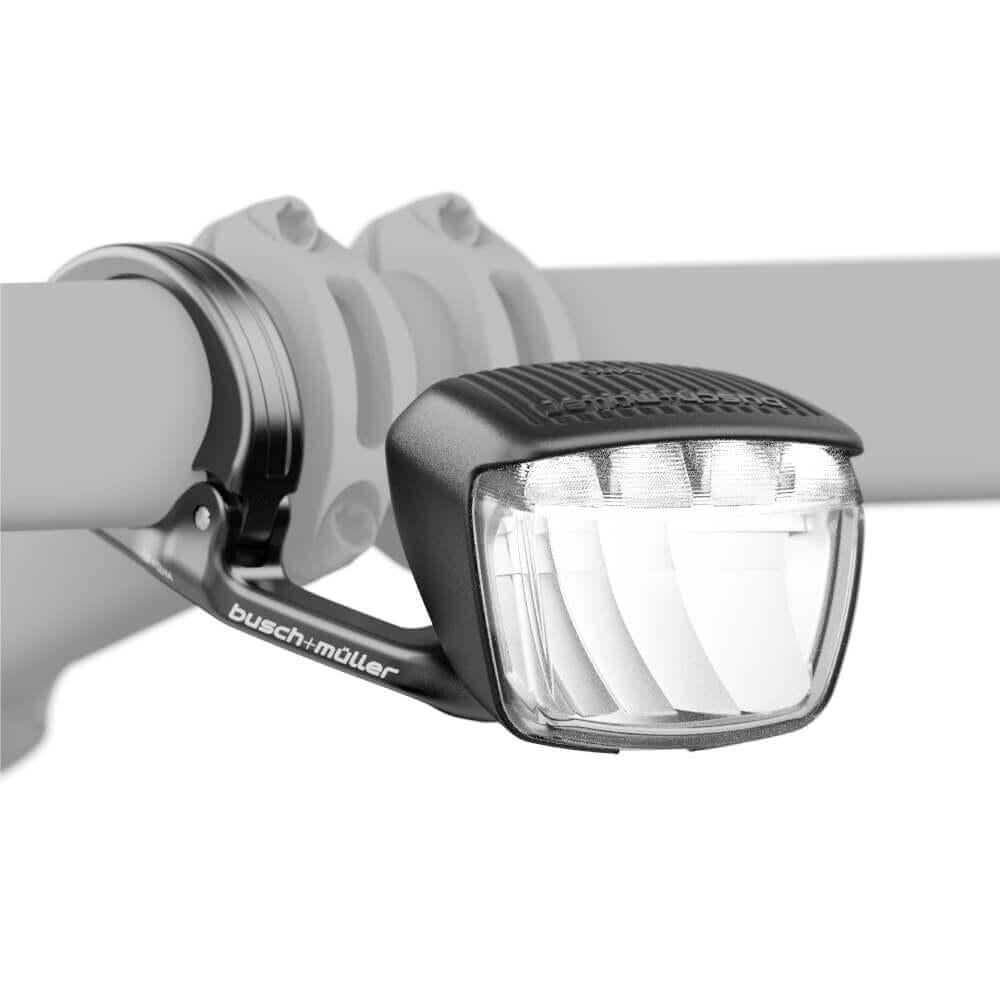 Busch + Müller BRIQ-S N LUMOTEC Dynamo-Scheinwerfer 60 Lux - Breites Lichtfeld