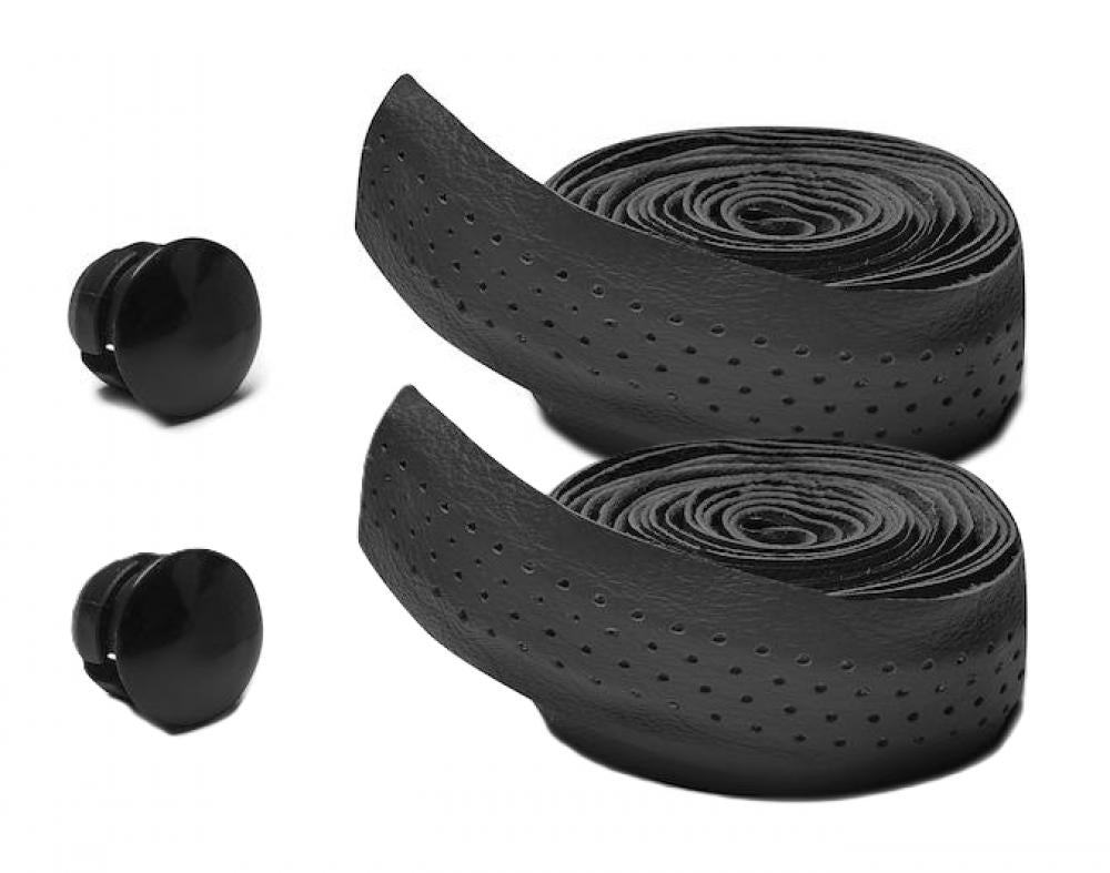 Selle San Marco Lenkerband Bottega Leder Pro Rolle 30x2000 mm Schwarz - edles Vintage-Upgrade