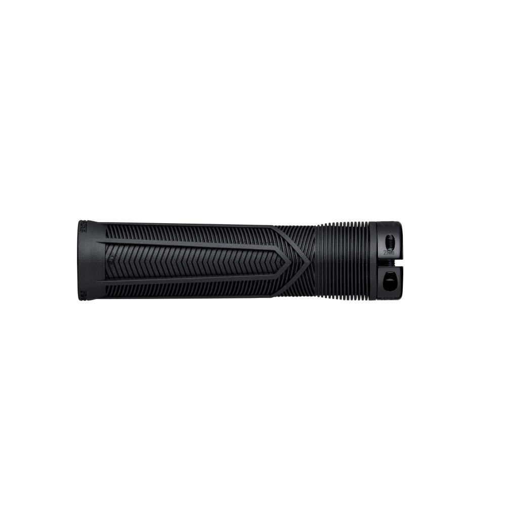 Schwarzer Race Face Chester Lock-On Fahrradgriff 136/34mm für sicheren Halt und Kontrolle am Lenker.