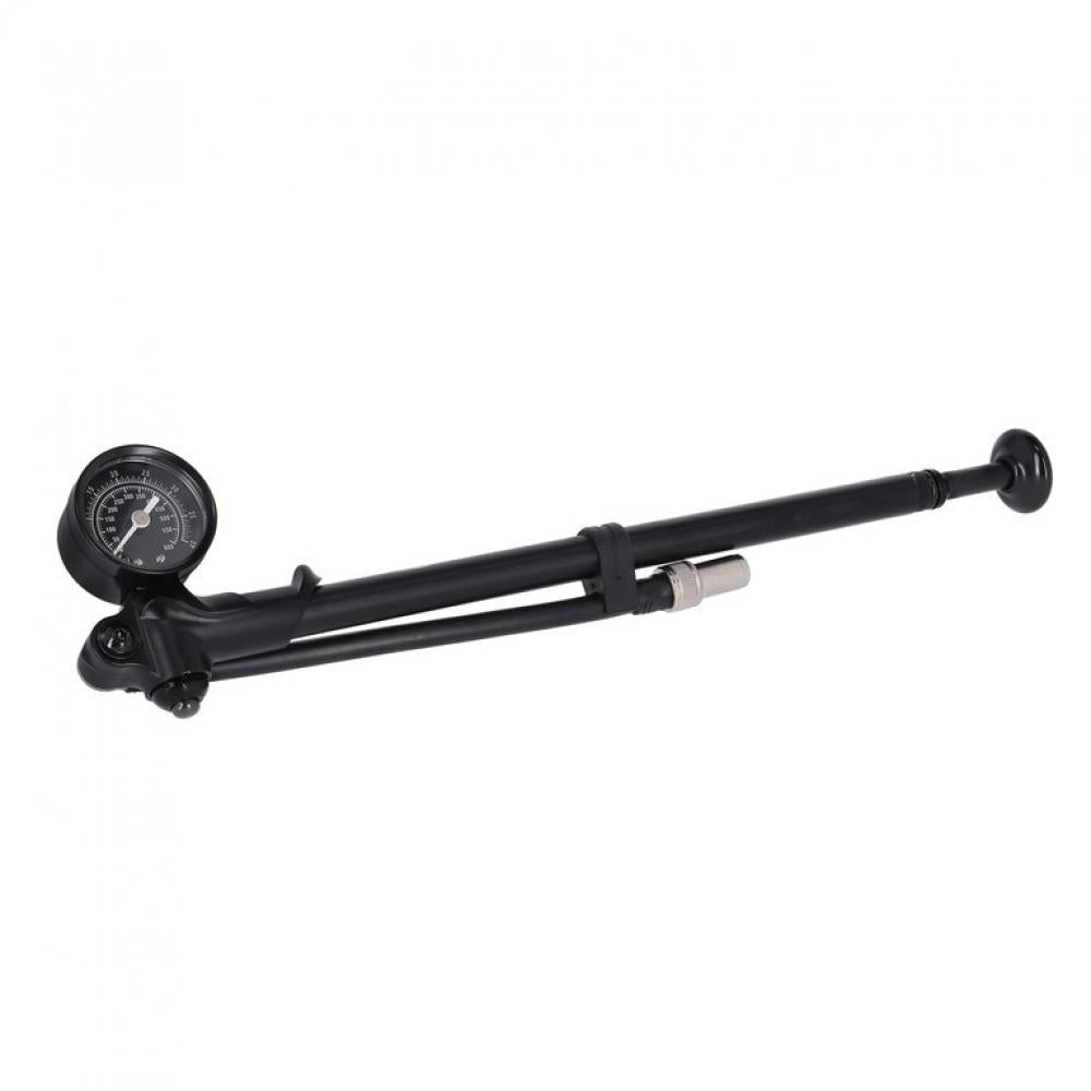 RockShox Gabel Dämpferpumpe schwarz mit Manometer, 600 PSI Max.