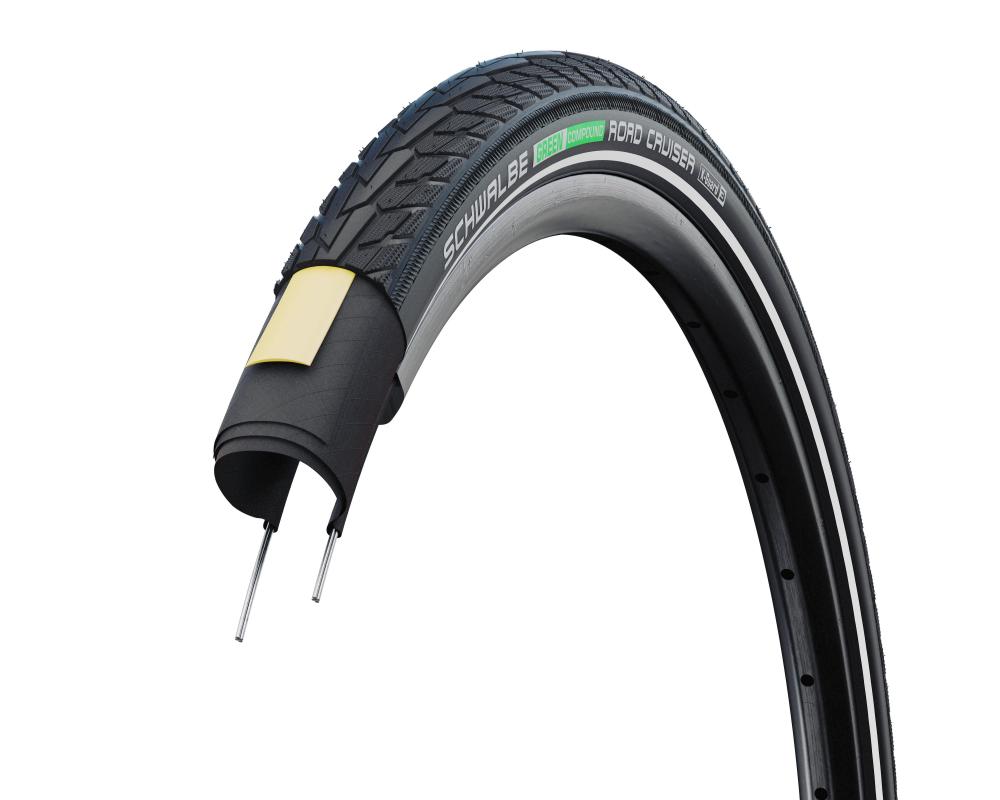 Schwalbe Reifen ROAD CRUISER 28x1.75 ETRTO 47-622 GREEN K-Guard Active Line Tube HS484