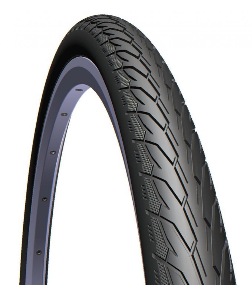 Mitas Flash V 66 Drahtreifen 28x1.75" (47-622) schwarz mit Profil auf Felge, Seitenansicht