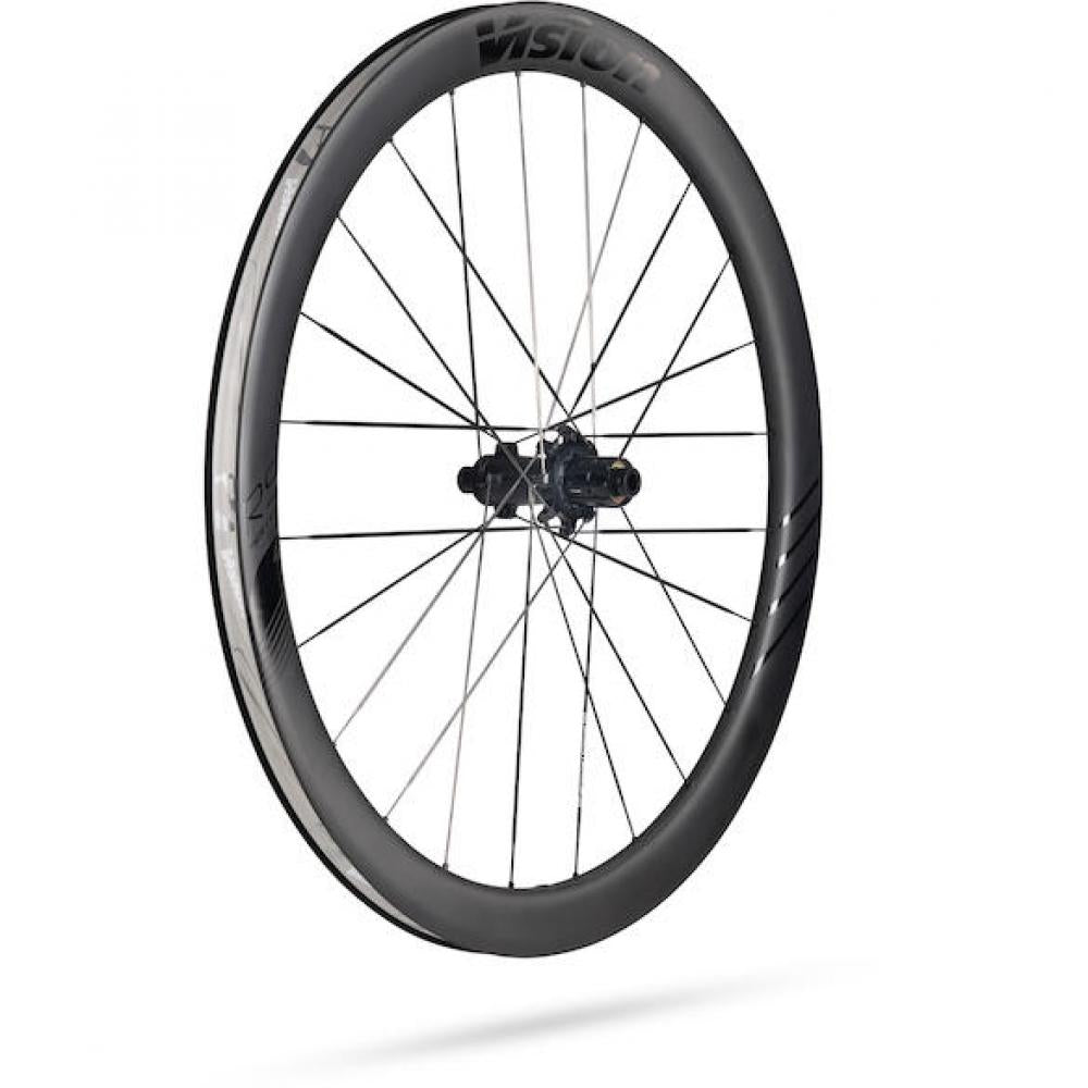 Vision Laufradsatz Metron 45 RS 45 Schwarz - leichter Aero-Carbon-Laufradsatz für Rennrad