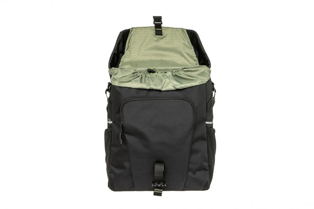 New Looxs Radtasche Vigo Single Black Green 18L Black - sportliche Einzeltasche für Alltag & Tour