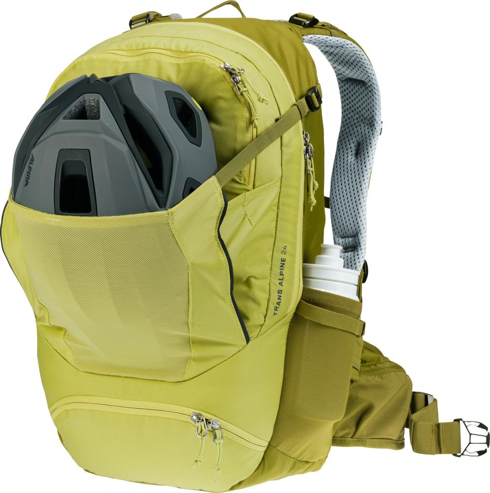 Deuter Trans Alpine 24 Fahrradrucksack 24L Grün - Kompakter Tourenrucksack für Mountainbike-Tagestouren