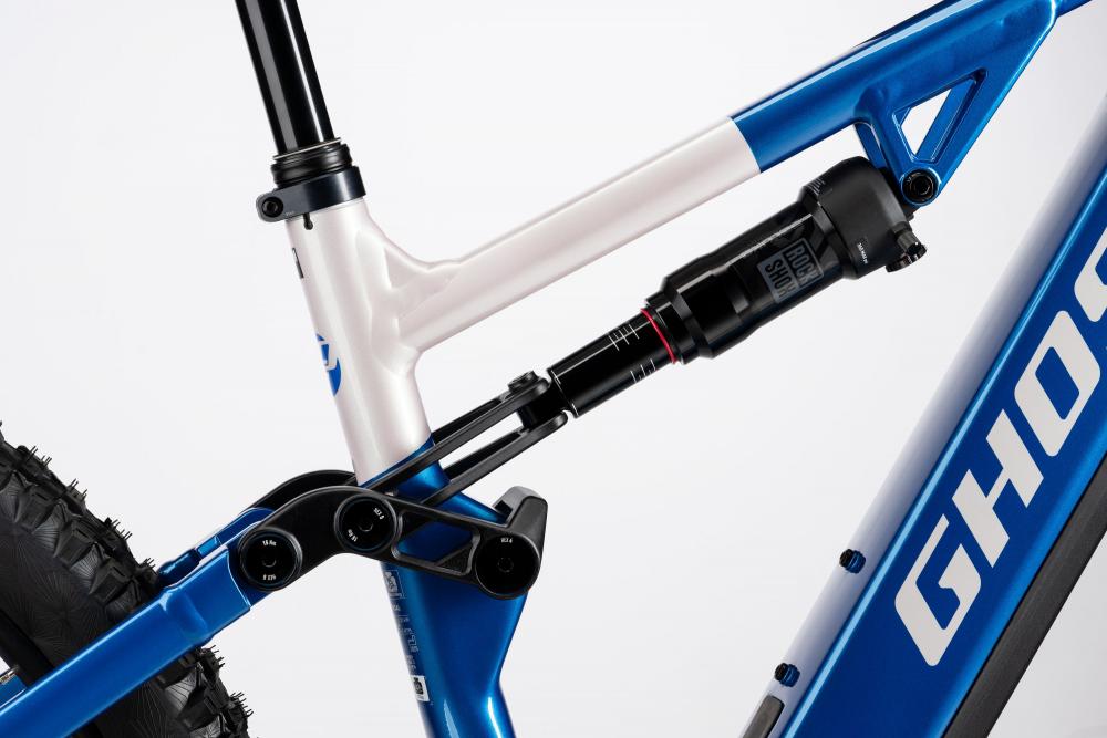 GHOST E-ASX Universal E-MTB 800 Wh Größe L - Candy Blue/Coffee Arctic Dust
