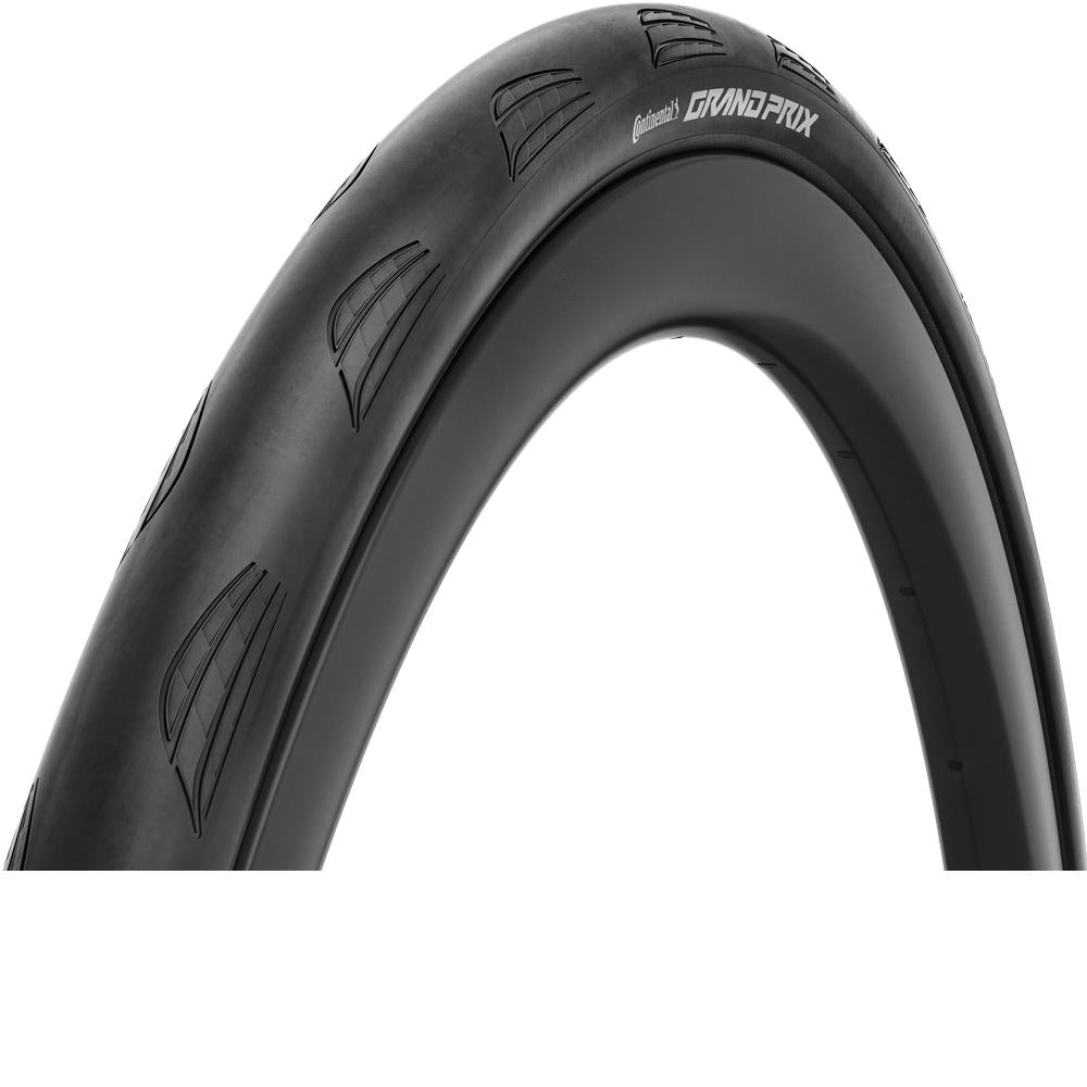 Schwarzer Continental Grand Prix E-25 Faltreifen 700x30C mit speziellem Profil, pannensicher und leistungsstark.