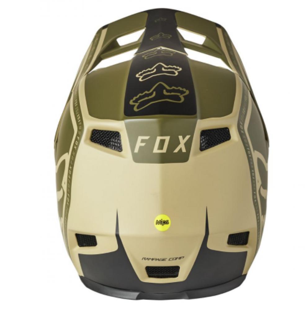 FOX Helm RAMPAGE COMP CALI CE CPSC Full Face Schutz Helm beige XS
