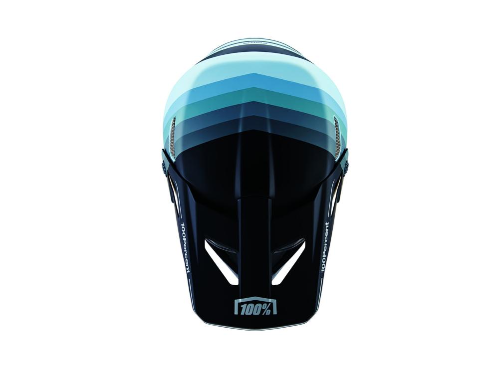 100% Status helmet XL Decline Grey - leichter Fullface-Helm mit Top-Schutz