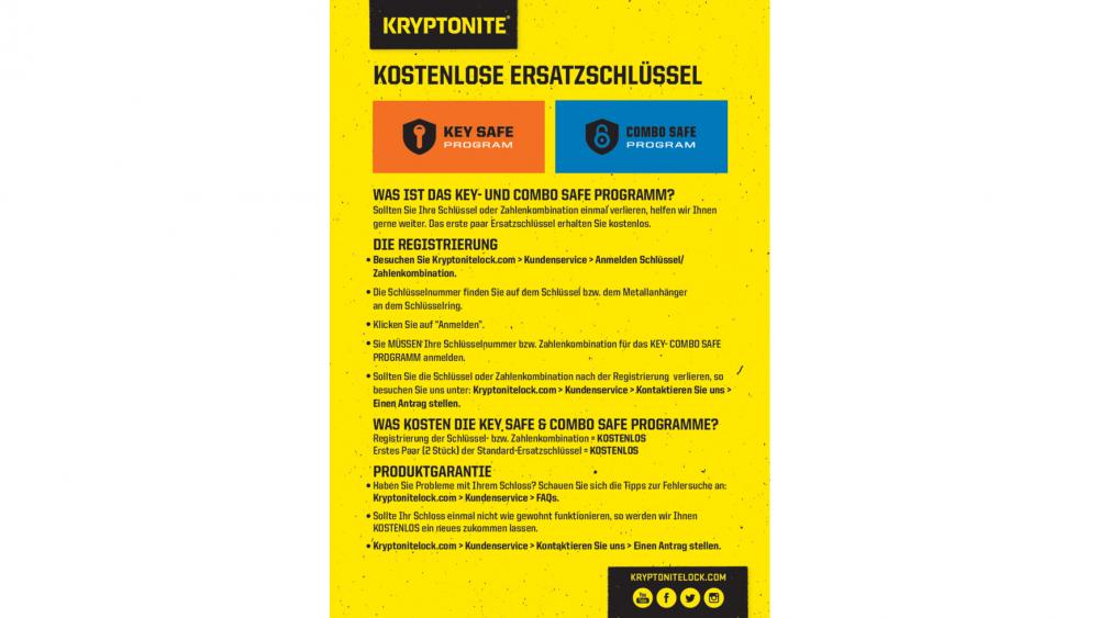 KRYPTONITE Evolution LITE Mini-6 (7x15 - 2cm) - Bügelschloss