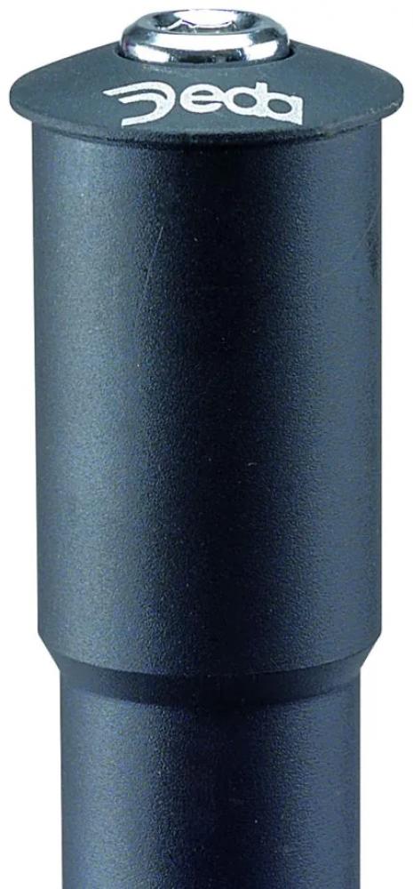 Deda SPADA A-Head Adapter schwarz, Quill-zu-Ahead Konverter für Gewindegabeln mit Deda Logo und Top Cap.