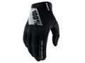 100% Ridefit Gloves S black/white - leichter MTB-Handschuh mit Top-Grip