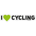 Merida Aufkleber I LOVE CYCLING 155 x 35 mm Transparent - stylischer Fahrrad-Sticker