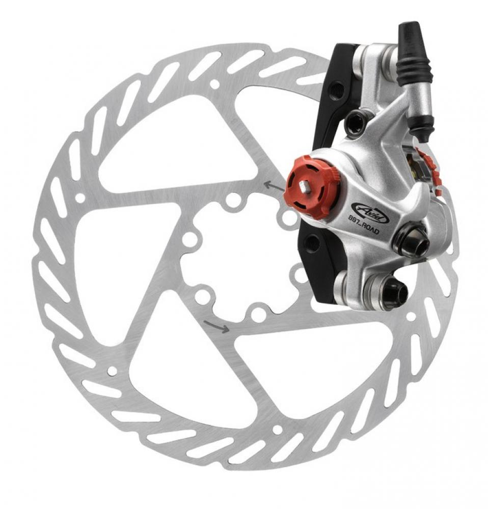 Avid BB7 MTB mechanische Scheibenbremse graphitgrau mit 200mm Rotor für Fahrrad VR/HR.
