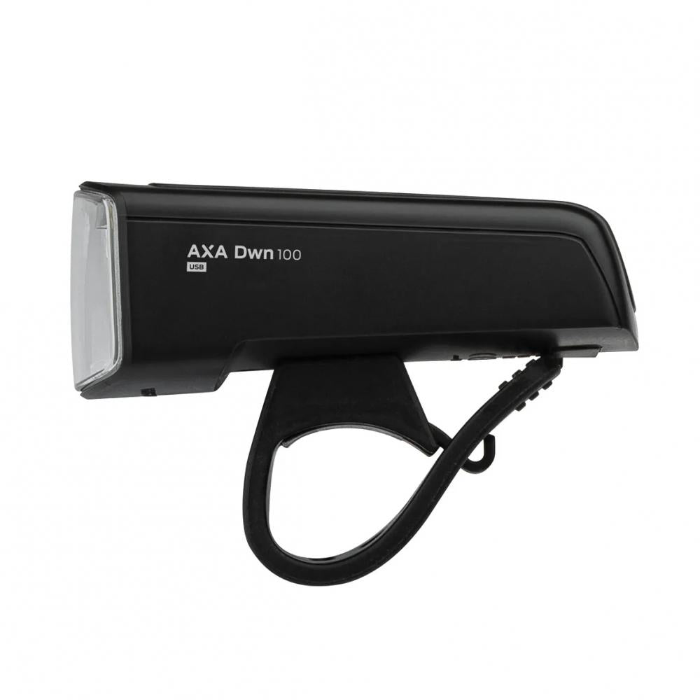 Axa DWN 100 LED-Akku-Beleuchtungsset 100 Lux Schwarz - Frontlicht mit Bremslichtfunktion