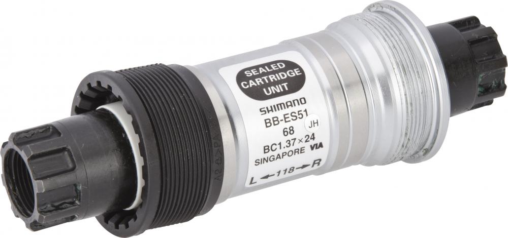 SHIMANO Innenlager ES51 68/118mm BSA - zuverlässige Kraftübertragung für MTB und Trekking
