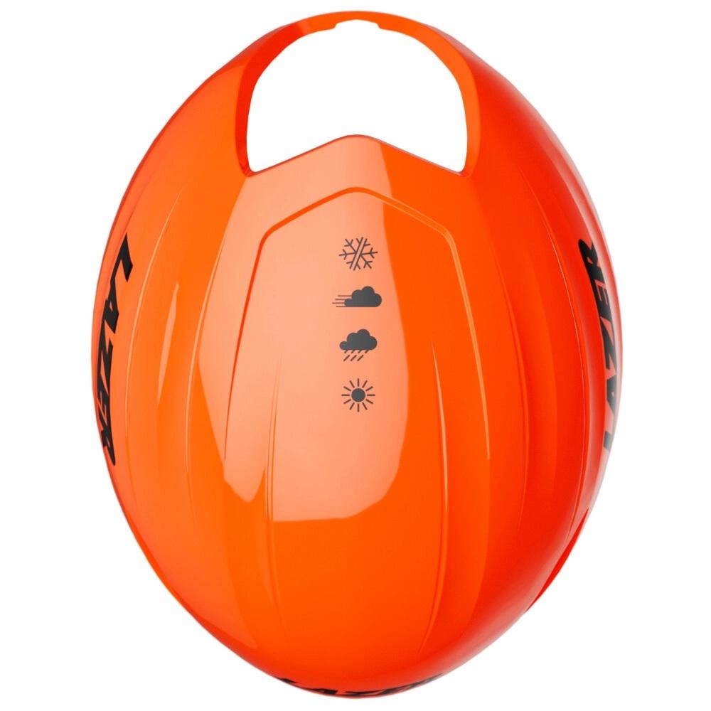 LAZER Aeroshell Z1 KinetiCore Flash Orange L - aerodynamischer Wetterschutz für deinen Helm