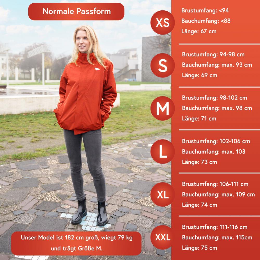 Valkental Damenjacke 3in1 Smart Jacket wasserdichte Jacke mit Fleece Zipp-In XS rot