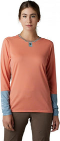 FOX Defend Damen MTB-Langarmtrikot XS - Salmon mit TruDri