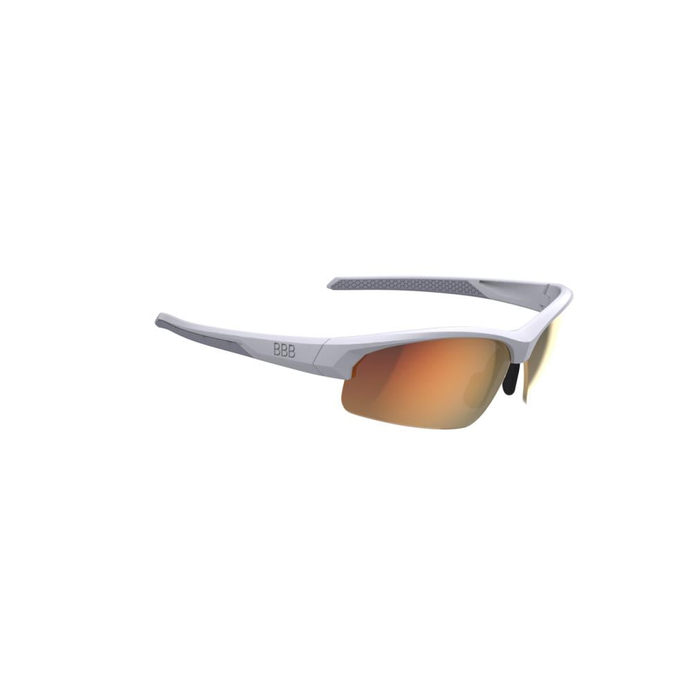 BBB Cycling BBB Sportbrille Impress Small Größe Small weis - leichter Schutz für schmale Köpfe
