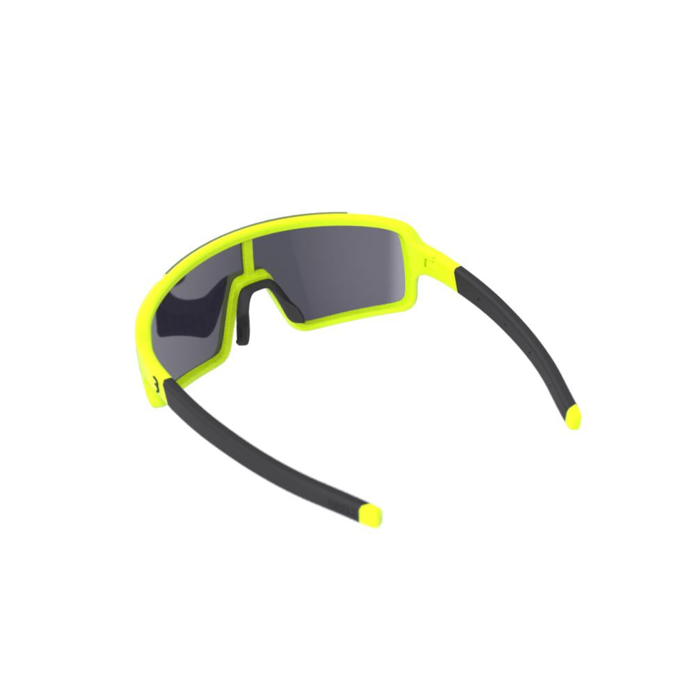 BBB Cycling BBB sportbril Chester MLC fluor Größe M matt neon gelb - sichere Sportbrille mit Vollrahmen