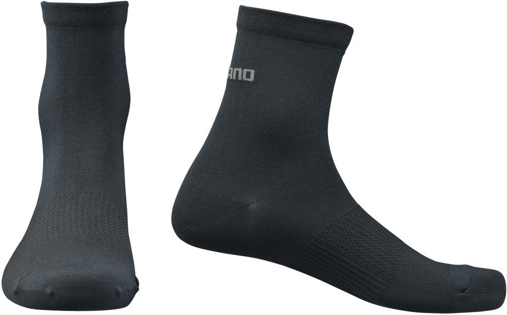 SHIMANO PERFORMANCE MID SOCKS BLACK Größe L BLACK - atmungsaktive Radsocken