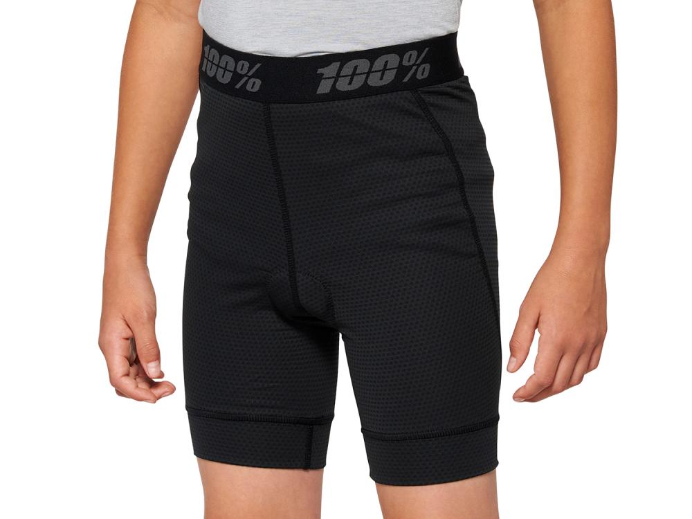 100% Ridecamp Youth Short w/ Liner 26" black - bequeme MTB-Kindershort für Trails