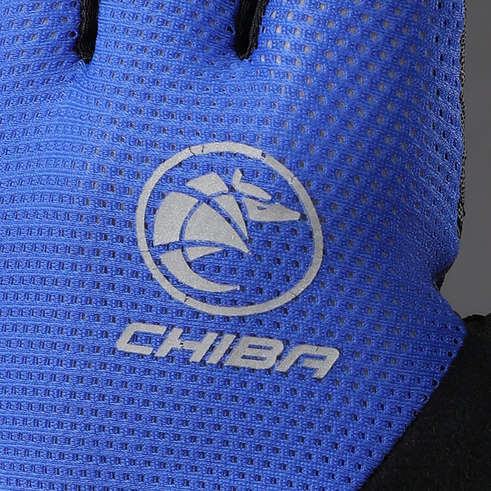 CHIBA Youth - Radhandschuhe XS royal, atmungsaktiv mit leichter Polsterung