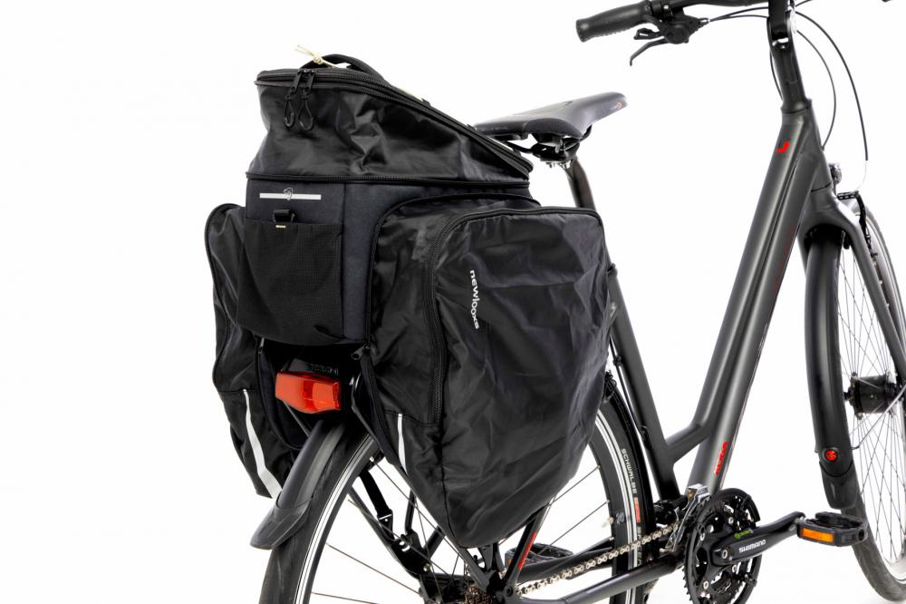 New Looxs Radtasche Sports Trunkbag Straps 29L Black - vielseitiger Stauraum für Gepäckträger