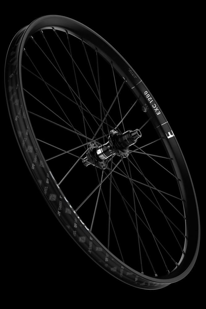DT Swiss Laufrad EXC 1200 Classic 29" 622 x 30 mm Schwarz - leichtes Carbon-Enduro-Laufrad