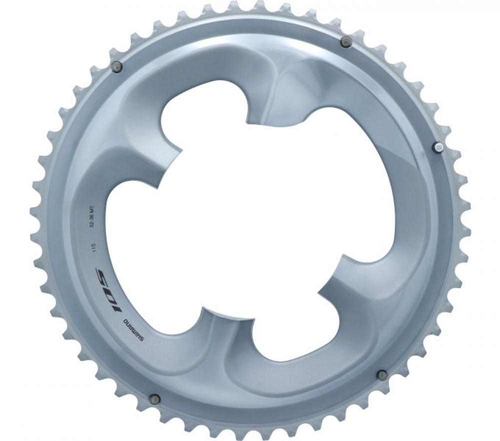 SHIMANO Kettenblatt 105 FC-R7000 52Z Silber - präziser Antrieb für sportliche Rennrad-Performance
