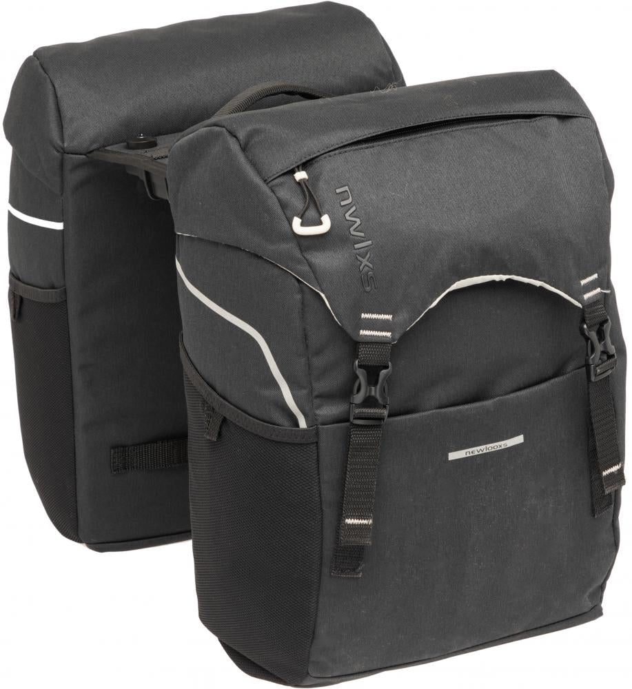 New Looxs Doppelpacktasche Sports Racktime 2.0 Black 2x 16 l Black - sportliche Gepäckträgertasche