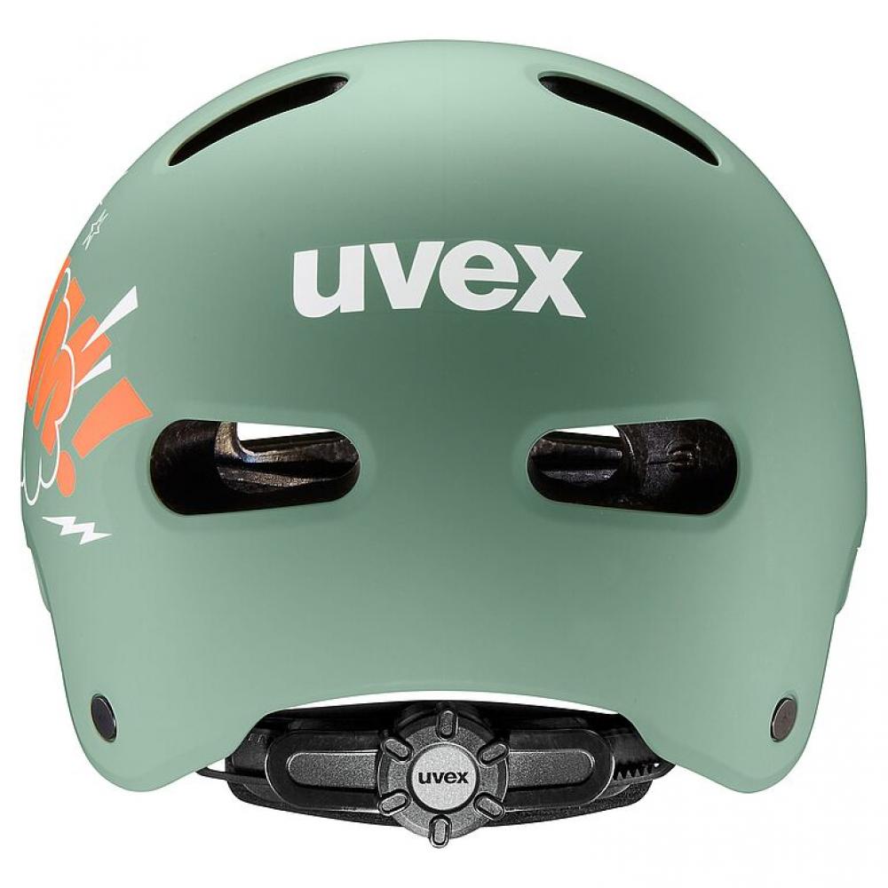 uvex kid 4 style bam moss green-papaya matt | 51-55