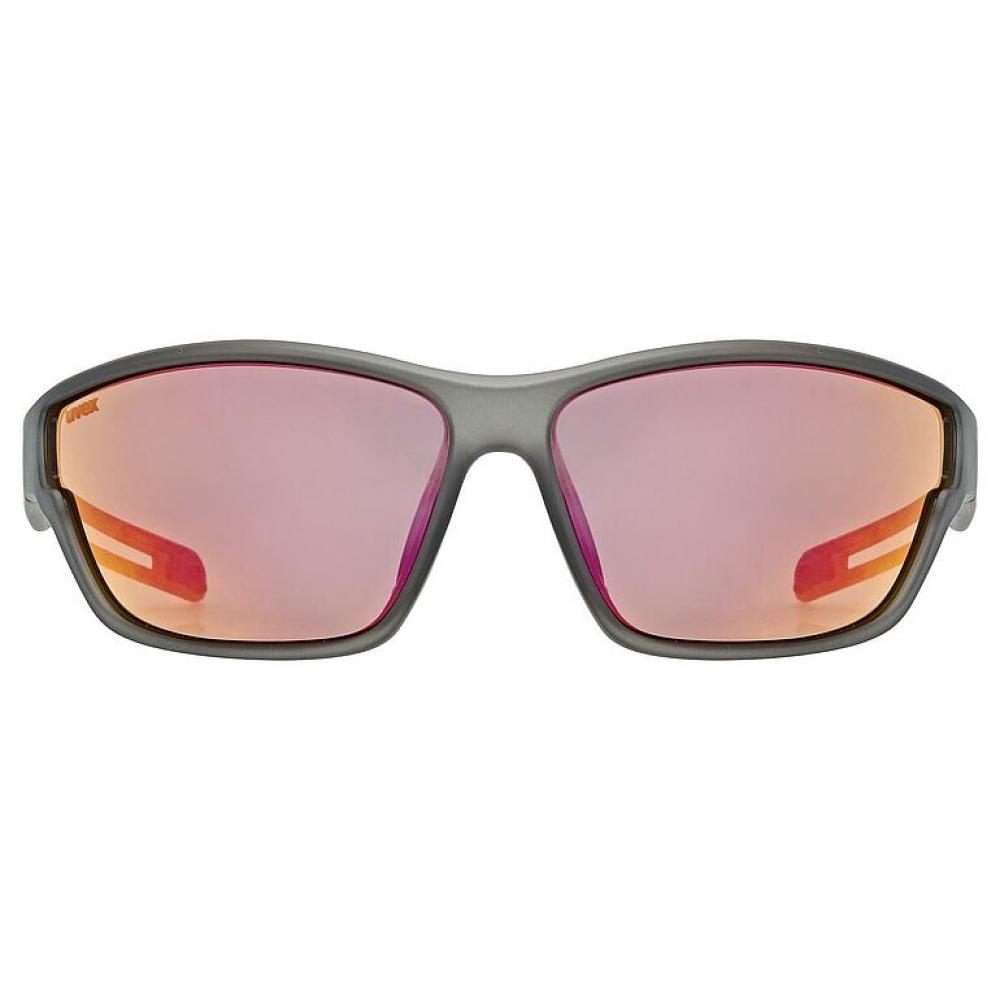 UVEX Sportstyle 806 Sportbrille smoke matt, bruchsicher & leicht, 100% UV-Schutz, für Radfahren, Outdoor & Alltag, verzerrungsfreie Sicht, hoher Tragekomfort