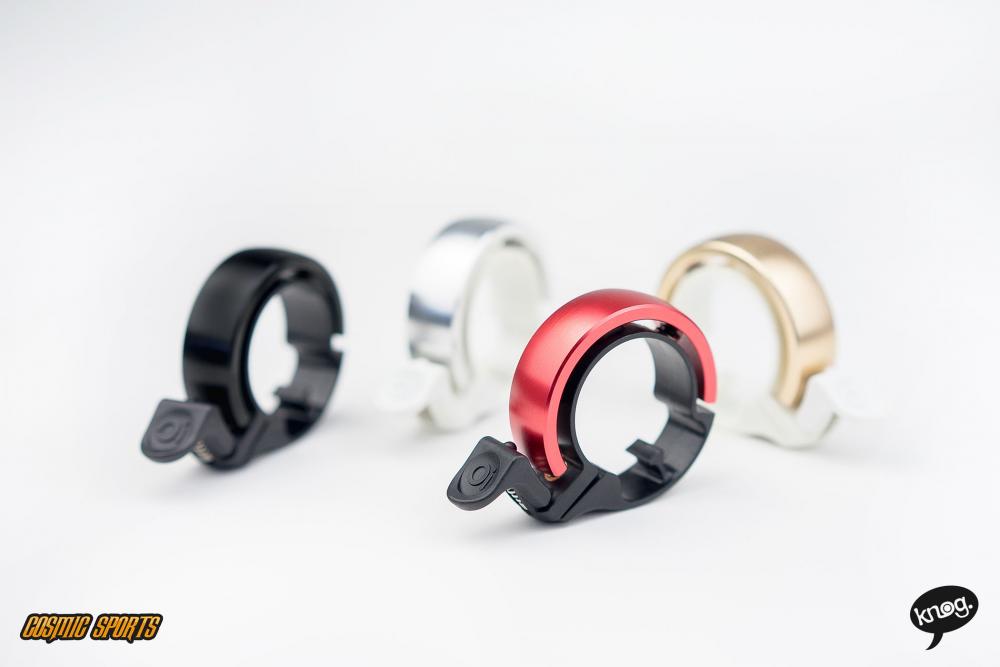 Knog Fahrradklingel Oi Classic klein 22.2mm weiß messing