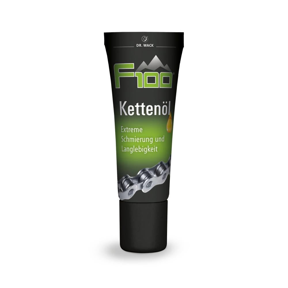 F100 Kettenöl 10 Milliliter Tube - Premium Fahrrad Kettenöl für weniger Reibung, Verschleißschutz und Korrosionsschutz.