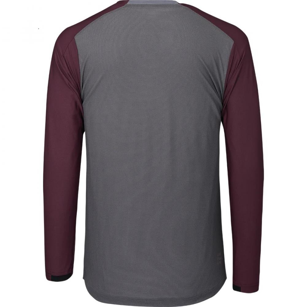 IXS Sports Division iXS Flow XTG Long Sleeve Henley XL Graphite/Raisin - atmungsaktives Bike-Langarmshirt