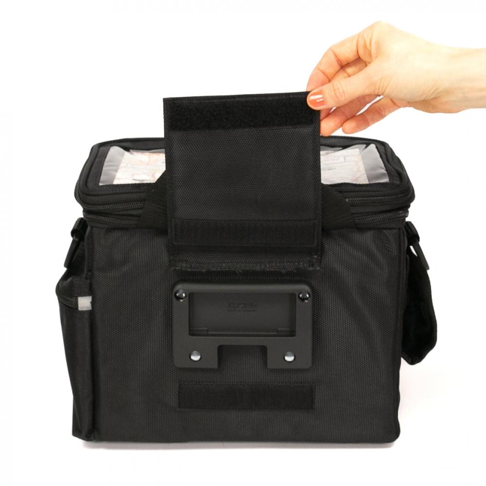 Haberland Lenkertasche 10l Max Plus schwarz - vielseitige Lenkertasche mit KLICKfix