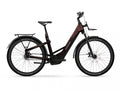 YAKUN R5 LOW E-Bike 600Wh Akku 5-Gang Nexus Nabenschaltung Rahmenhöhe M - Rot/Violett - E-City Bike
