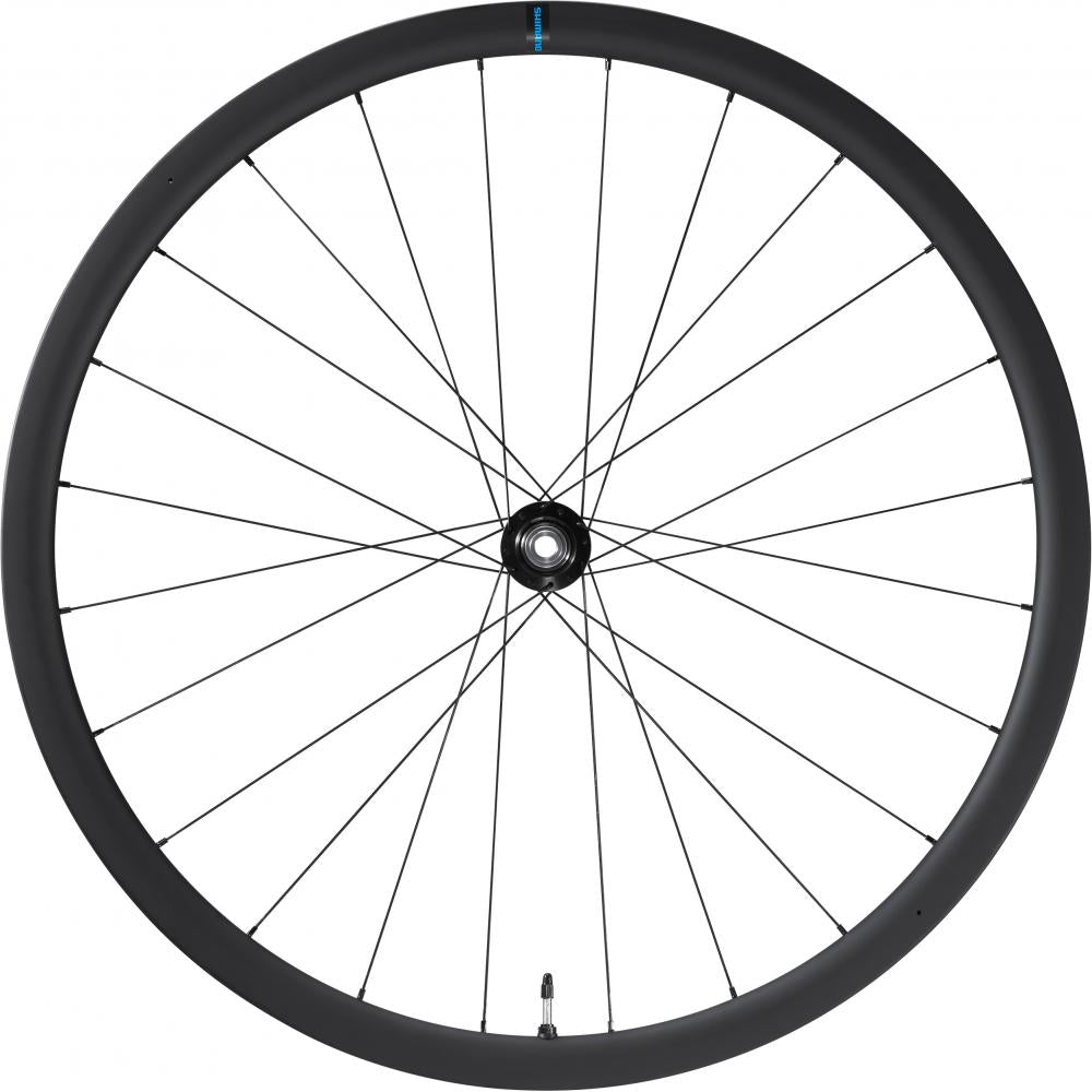 SHIMANO Vorderrad WH-RS710 C32 TL Laufrad - für Rennrad-Scheibenbremsen 28" 24 Loch Center-Lock 100x12 mm